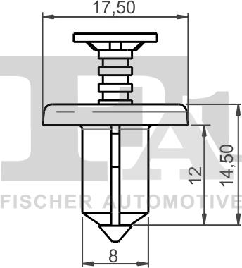 FA1 75-30004.25 - Clip, Fregio / Modanatura protettiva autozon.pro