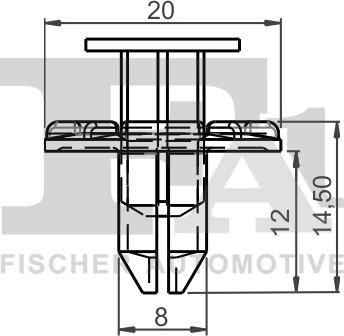 FA1 75-30008.10 - Clip, Fregio / Modanatura protettiva autozon.pro