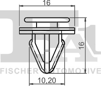 FA1 76-40002.10 - Clip, Fregio / Modanatura protettiva autozon.pro