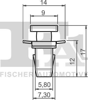 FA1 72-40008.10 - Clip, Fregio / Modanatura protettiva autozon.pro