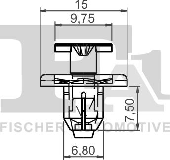 FA1 72-30004.25 - Clip, Fregio / Modanatura protettiva autozon.pro