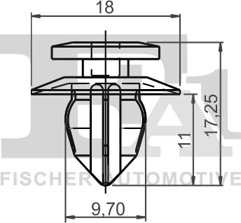 FA1 77-40021.10 - Clip, Fregio / Modanatura protettiva autozon.pro