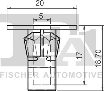 FA1 77-60001.10 - Clip, Fregio / Modanatura protettiva autozon.pro