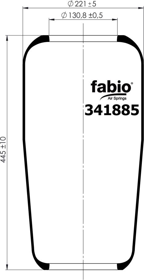 Fabio 341885 - Soffietto, Sospensione pneumatica autozon.pro