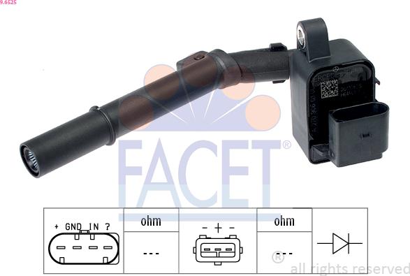 FACET 96.525 - Bobina d'accensione autozon.pro