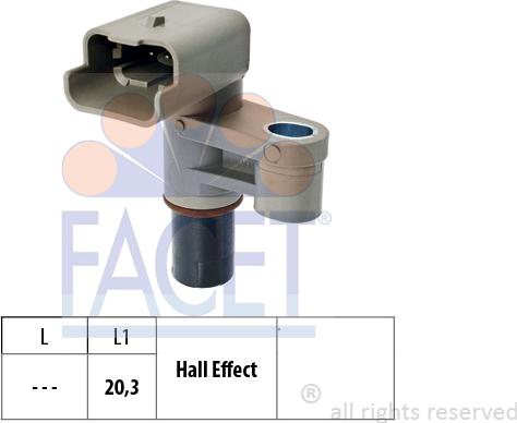 FACET 90.462 - Sensore, Posizione albero a camme autozon.pro