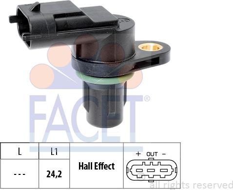 FACET 90.651 - Sensore, Posizione albero a camme autozon.pro