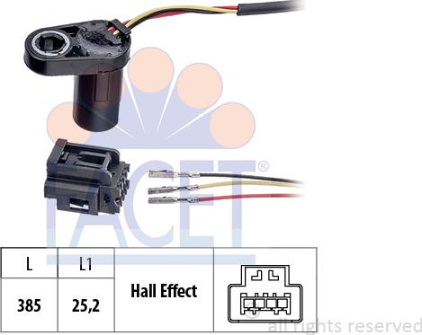 FACET 9.0855 - Sensore n° giri, Cambio automatico autozon.pro