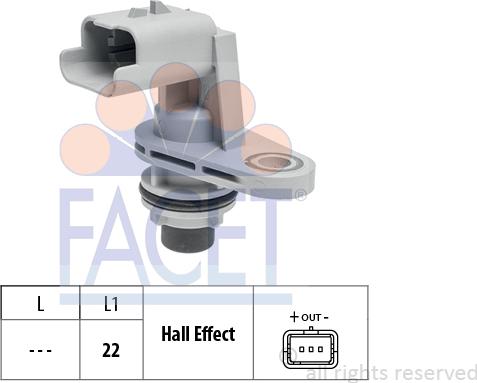 FACET 9.0822 - Sensore, N° giri autozon.pro