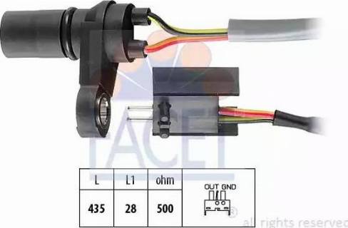 FACET 9.0393 - Sensore n° giri, Cambio automatico autozon.pro