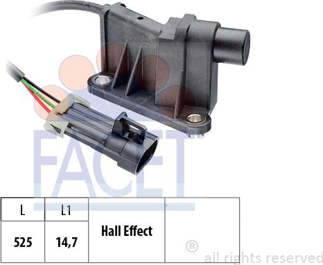 FACET 9.0315 - Sensore, Posizione albero a camme autozon.pro