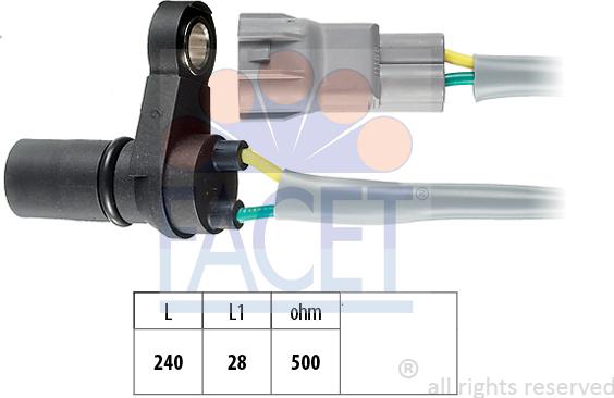 FACET 90.375 - Sensore n° giri, Cambio automatico autozon.pro