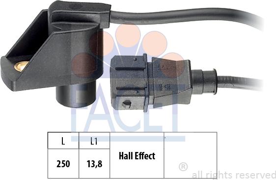 FACET 9.0245 - Sensore, Posizione albero a camme autozon.pro