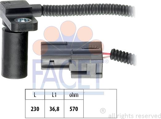 FACET 90.233 - Sensore n° giri, Cambio automatico autozon.pro