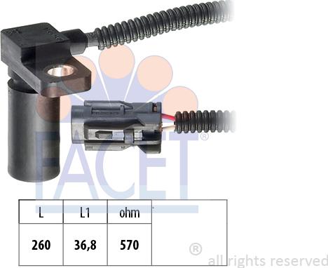 FACET 90.232 - Sensore n° giri, Cambio automatico autozon.pro