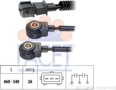FACET 9.3161 - Sensore di detonazione autozon.pro