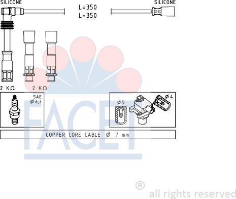 FACET 4.9491 - Kit cavi accensione autozon.pro