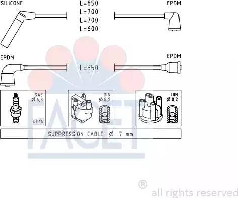 FACET 4.9407 - Kit cavi accensione autozon.pro