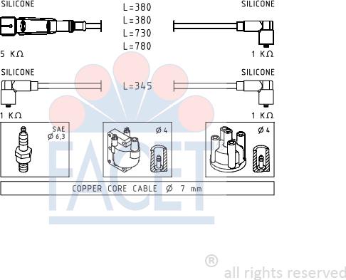 FACET 4.9569 - Kit cavi accensione autozon.pro