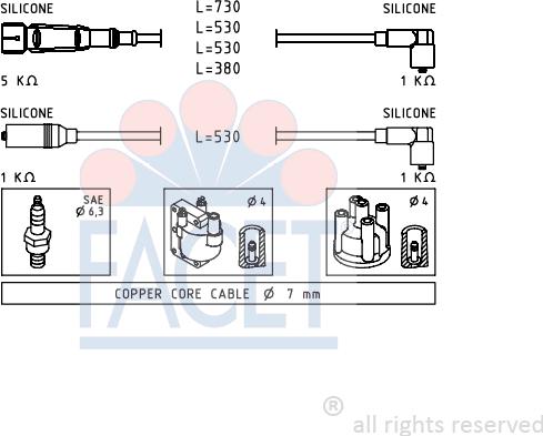 FACET 4.9609 - Kit cavi accensione autozon.pro