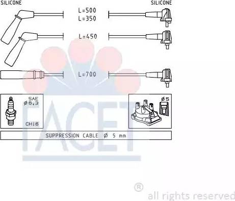 FACET 4.9393 - Kit cavi accensione autozon.pro