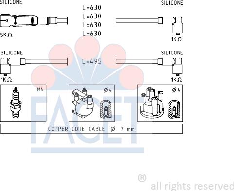 FACET 4.9364 - Kit cavi accensione autozon.pro