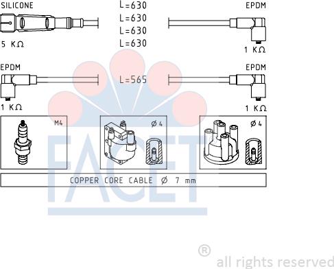 FACET 4.8493 - Kit cavi accensione autozon.pro