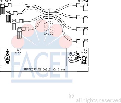 FACET 4.8615 - Kit cavi accensione autozon.pro