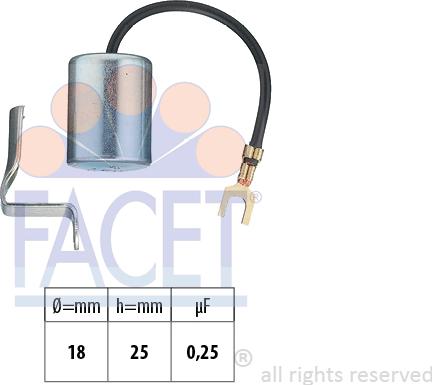 FACET 0.0617 - Condensatore, Impianto d'accensione autozon.pro