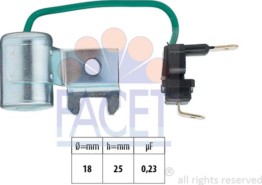 FACET 0.0179/96 - Condensatore, Impianto d'accensione autozon.pro