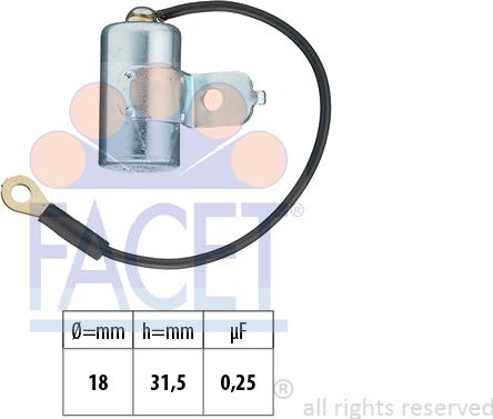 FACET 0.0397 - Condensatore, Impianto d'accensione autozon.pro