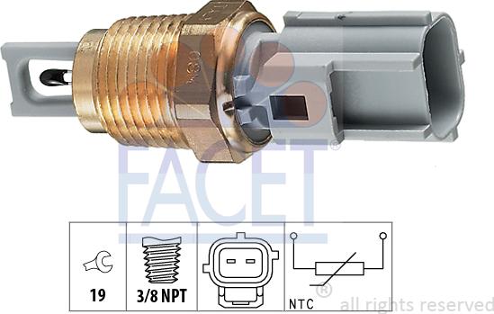 FACET 10.4004 - Sensore, Temperatura aria aspirata autozon.pro