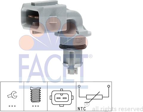 FACET 104.005 - Sensore, Temperatura aria aspirata autozon.pro