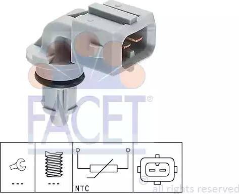 FACET 10.4002 - Sensore, Temperatura aria aspirata autozon.pro