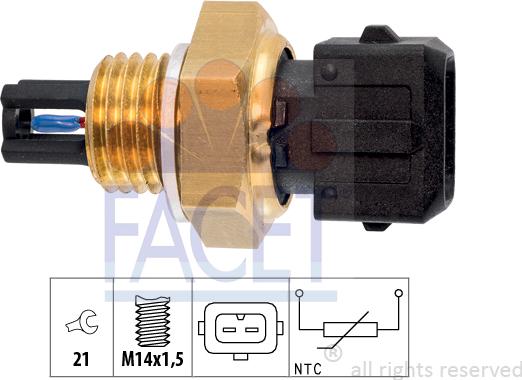 FACET 10.4015 - Sensore, Temperatura aria aspirata autozon.pro