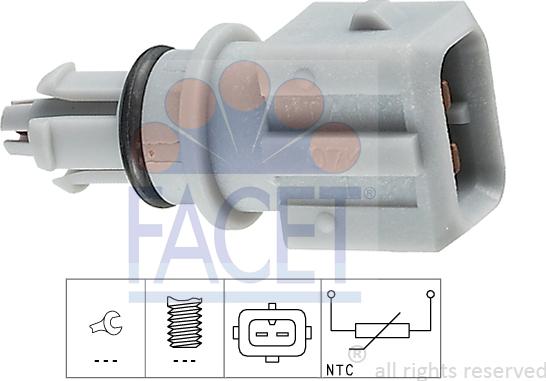 FACET 10.4012 - Sensore, Temperatura aria aspirata autozon.pro