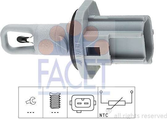 FACET 10.4017 - Sensore, Temperatura aria aspirata autozon.pro