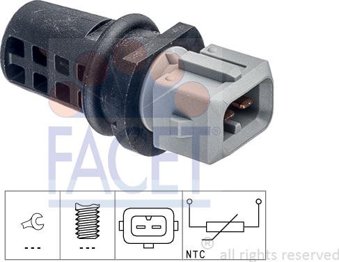 FACET 104.034 - Sensore, Temperatura aria aspirata autozon.pro