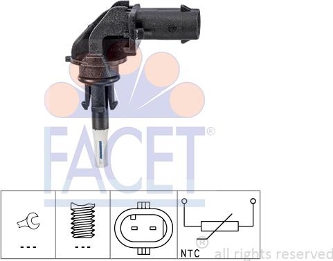 FACET 10.4032 - Sensore, Temperatura aria aspirata autozon.pro