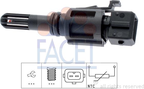 FACET 10.4027 - Sensore, Temperatura aria aspirata autozon.pro