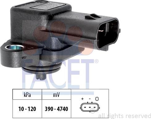 FACET 10.3042 - Sensore pressione aria, Aggiustaggio altimetrico autozon.pro