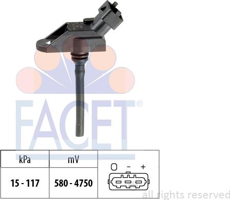 FACET 10.3054 - Sensore pressione aria, Aggiustaggio altimetrico autozon.pro