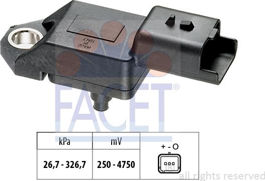 FACET 10.3136 - Sensore pressione aria, Aggiustaggio altimetrico autozon.pro