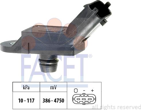 FACET 10.3133 - Sensore pressione aria, Aggiustaggio altimetrico autozon.pro