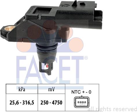 FACET 10.3335 - Sensore pressione aria, Aggiustaggio altimetrico autozon.pro