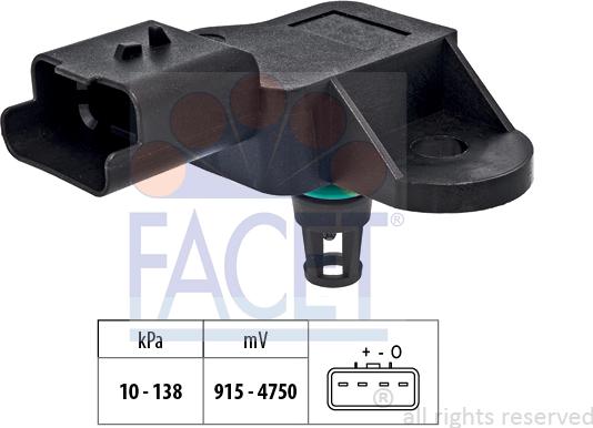 FACET 10.3320 - Sensore pressione aria, Aggiustaggio altimetrico autozon.pro