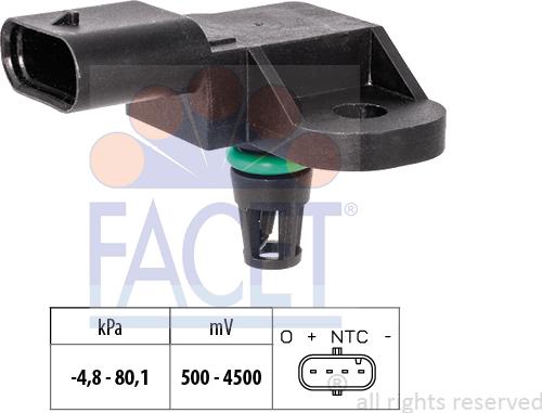 FACET 10.3241 - Sensore pressione aria, Aggiustaggio altimetrico autozon.pro