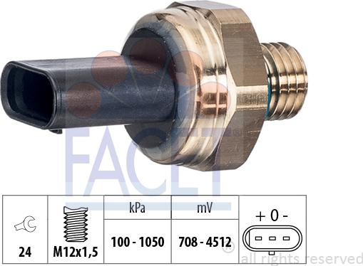 FACET 25.0011 - Sensore, Pressione olio autozon.pro