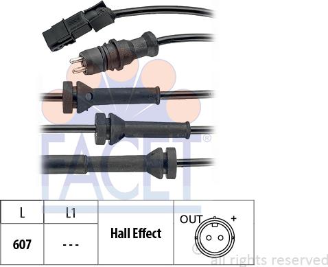 FACET 210.069 - Sensore, N° giri ruota autozon.pro