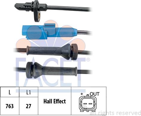 FACET 210.060 - Sensore, N° giri ruota autozon.pro